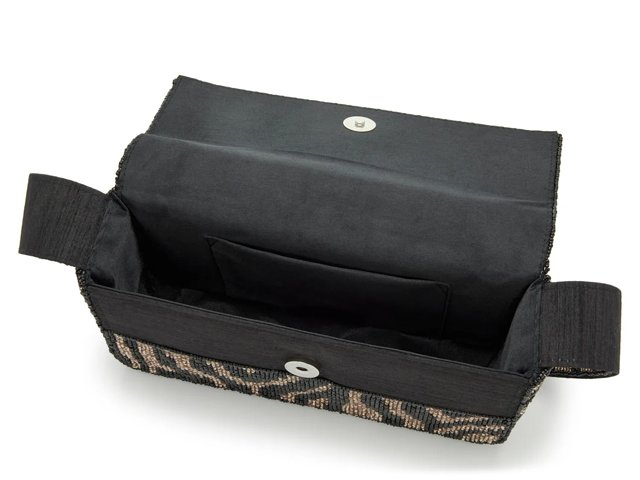 Kelly & Katie Zebra Beaded Shoulder Bag