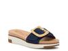 Ariane Wedge Sandal Navy Denim view
