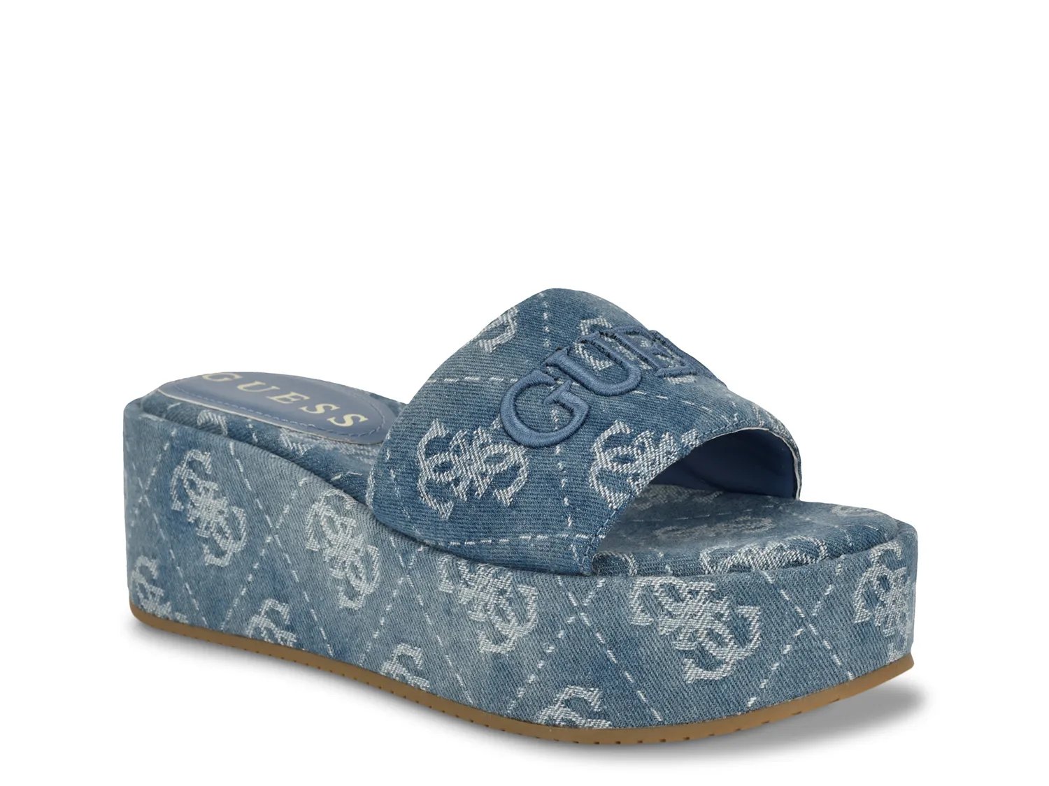 【国内発送】GUESS＊Bintai Platform Slide Wedge Sandals GUESS Bintai Platform Slide Casual Wedge Sandals - Macy's