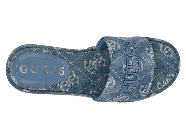 Guess Bintai Wedge Sandal - Free Shipping | DSW