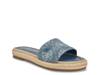 Katic Espadrille Sandal Blue Denim Fabric view