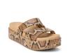 Blaine Platform Sandal Tan Snake Print view
