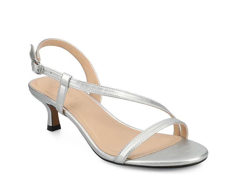 【THEAIRTOWN】silver silngback shoes★ Silver slingback heels + FREE SHIPPING | Zappos