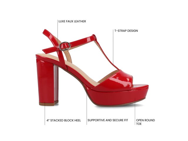 Journee Nalie Platform Sandal - Free Shipping | DSW