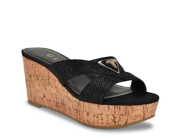 Guess Lonaa Wedge Sandal - Free Shipping | DSW