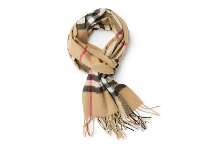 Burberry Giant Check Cashmere Scarf - Free Shipping | DSW