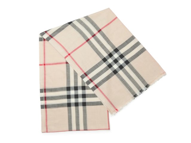 Burberry Giant Check Wool & Silk Scarf - Free Shipping | DSW