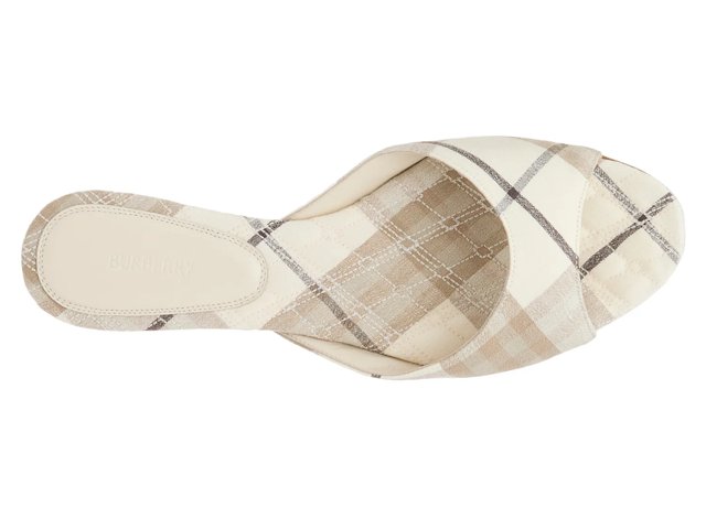 サンダル・ミュール Burberry Mews Mule Sandals In Canvas Burberry Women's Mews Check Slide Sandals | Bloomingdale's