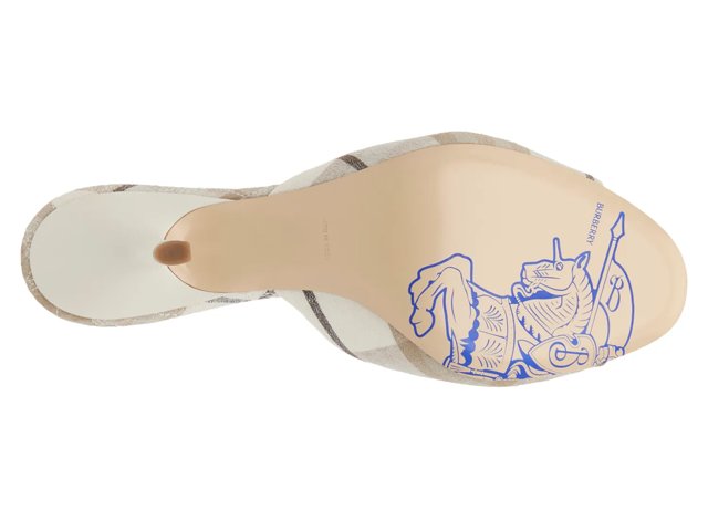 サンダル・ミュール Burberry SS25 Embroidered fabric Mews mules (8101603 C1788) 0400022083408_TEACUPIPCHECK?
