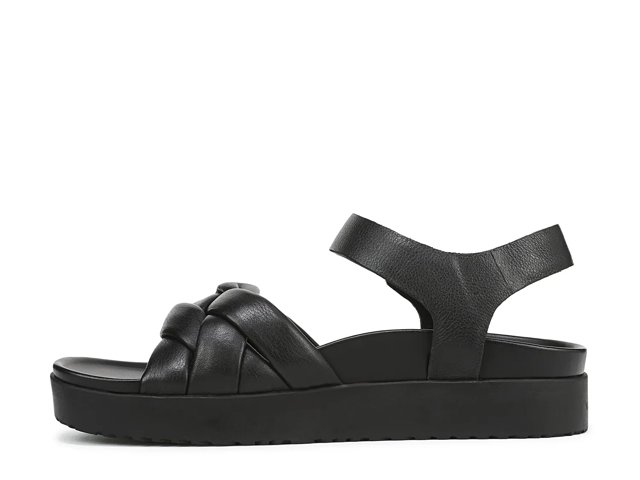 (取寄) バイオニック レディース ローズ ストラップ サンダル VIONIC women Rosa Strappy Sandals Black Leather Vionic Rosa Wedge Sandal - Free Shipping | DSW