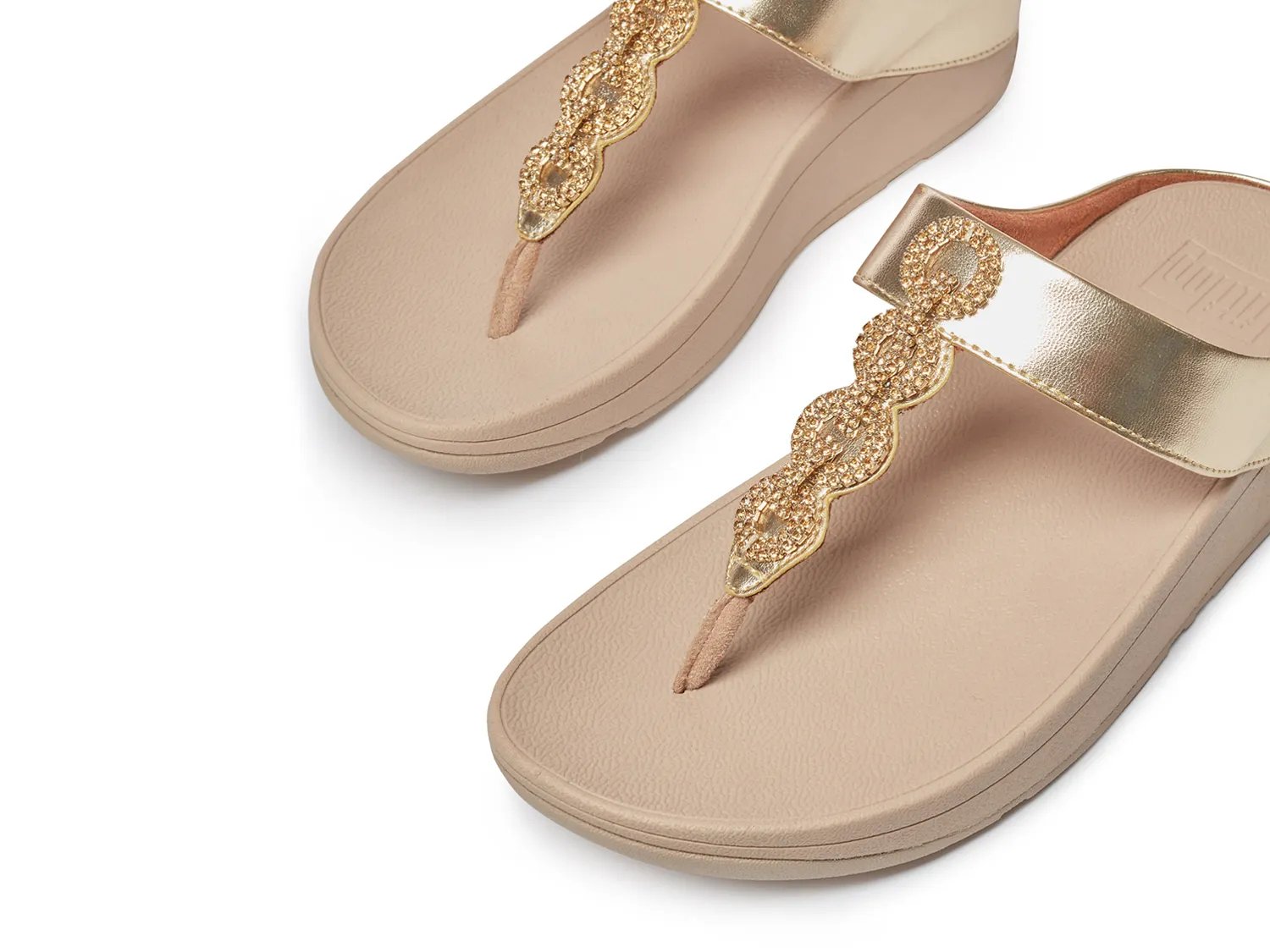 Fino Sparkle Wedge Sandal