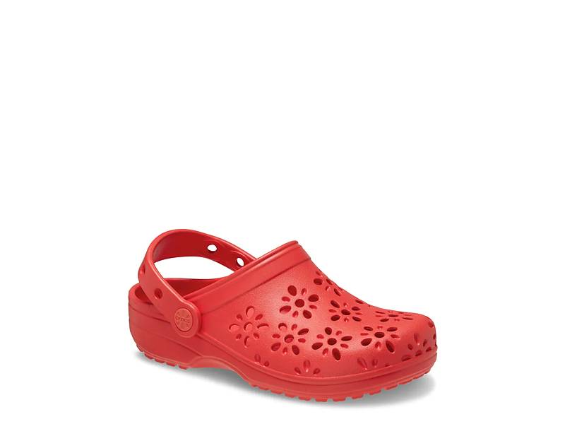 Floral Cutout Classic Clog - Kids'