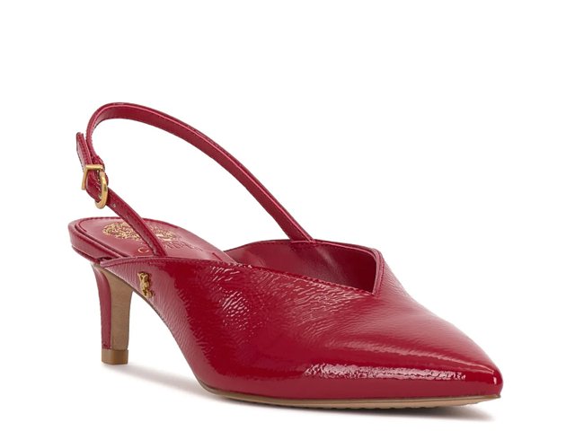 Vince Camuto レッドハイヒールサンダル VINCE CAMUTO Corlesta Platform Heel Sandals Red Suede