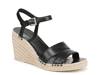 Gwen Wedge Sandal Black view