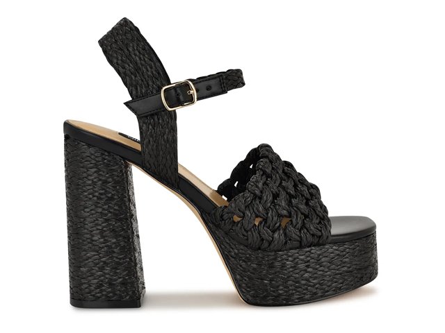 【NINE WEST】Vadyn Woven Platform Heel ★関税・送料無料★ Nine West Women's Vadyn Woven Platform Block Heel Sandals