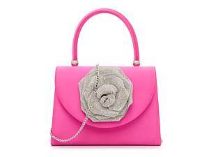 【Betsey Johnson】Bow Down Clutch Pink Flower BOW DOWN high-quality CLUTCH PINK FLOWER Bow