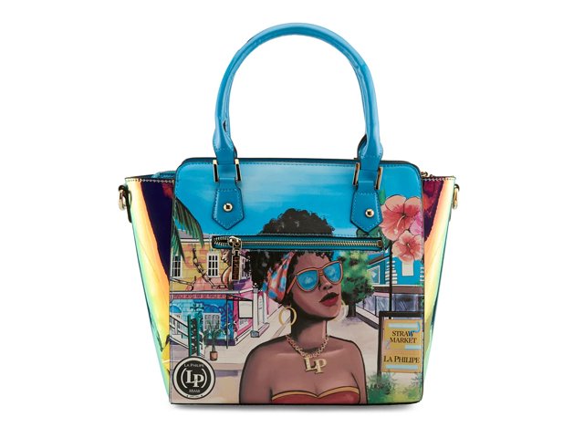 Blue In Bahamas Trapeze Tote