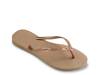Slim Crystal SW II Flip Flop - Women's Rose Gold Metallic view
