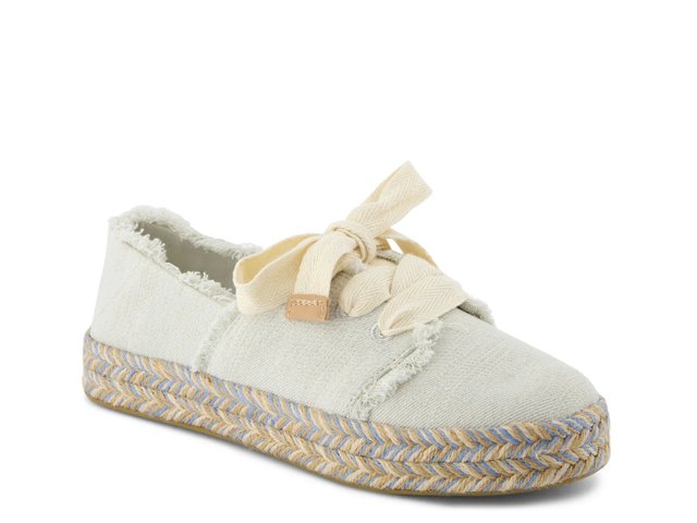 TOMS Carolina Lace Up Platform Espadrille Sneaker - Women's