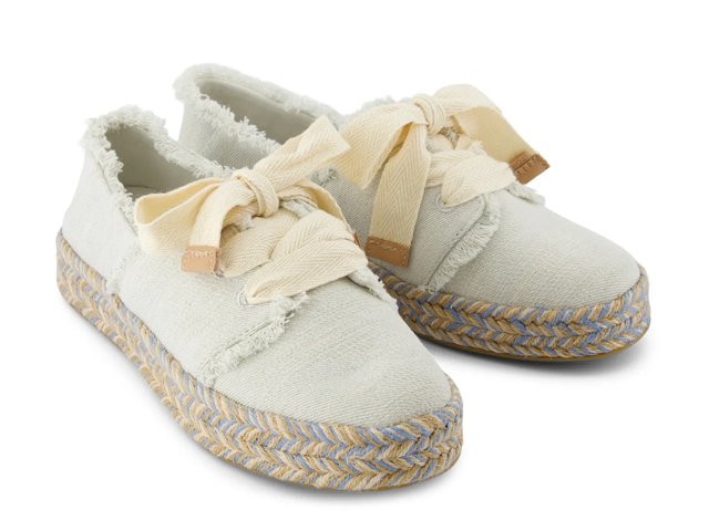 TOMS Carolina Lace Up Platform Espadrille Sneaker - Women's