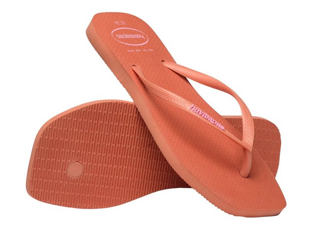 Havaianas Slim Square Logo Metallic Flip Flop - Women's - Free Shipping | DSW