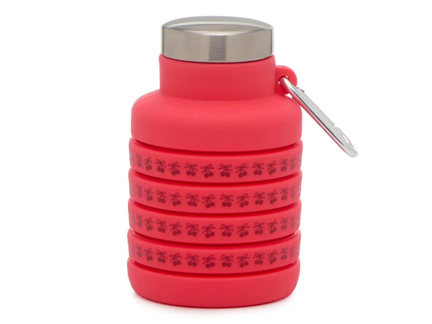 Collapsible 17-Oz. Cherry Print Water Bottle