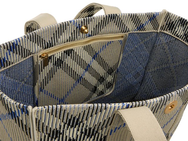 Burberry Medium Knit Check Tote - Free Shipping | DSW