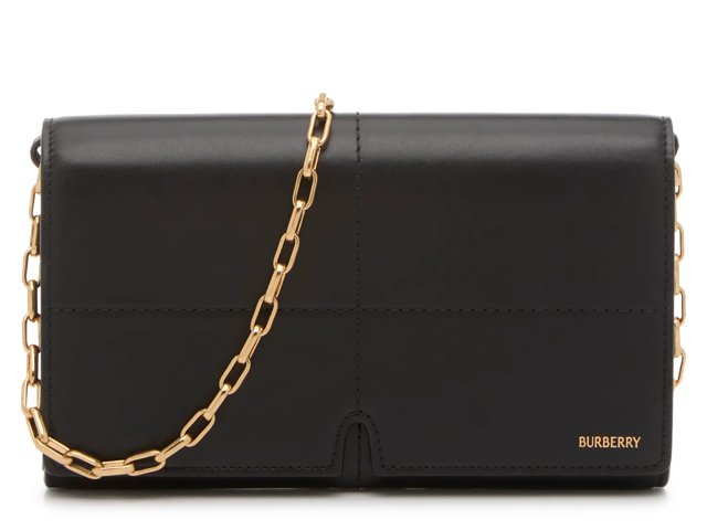 【関税＆送料込み】Burberry Eve Wallet On Chain Burberry Leather Chain Strap Wallet | Saks Fifth Avenue