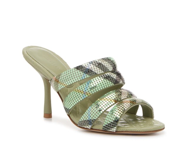 サンダル・ミュール Burberry Mews Mule Sandals In Canvas Burberry Check Mews Low Mules | Neiman Marcus