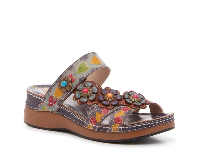 L'Artiste Hatzis Wedge Sandal - Free Shipping | DSW