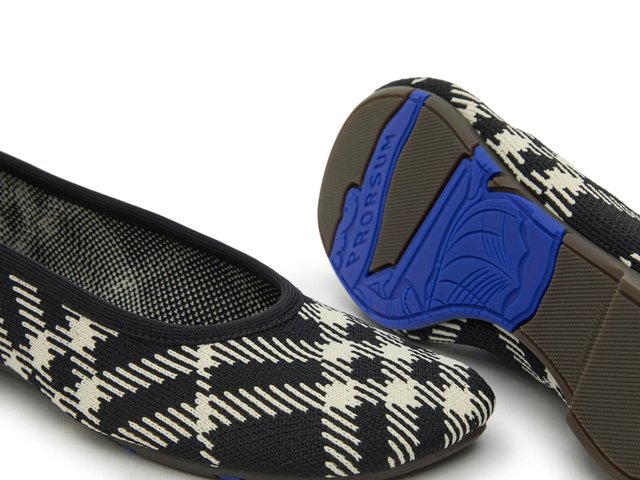 バレエシューズ BURBERRY EMBROIDERED FABRIC BALLERINAS BURBERRY Embroidered quilted leather ballet flats | NET-A-PORTER