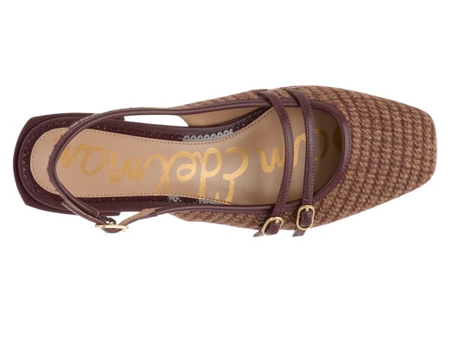 サイズ3 マーティーアンドサンズ エリザベス オーカーエクリュ Sam Edelman Signature Collection Karrie Mary Jane Flat - Free