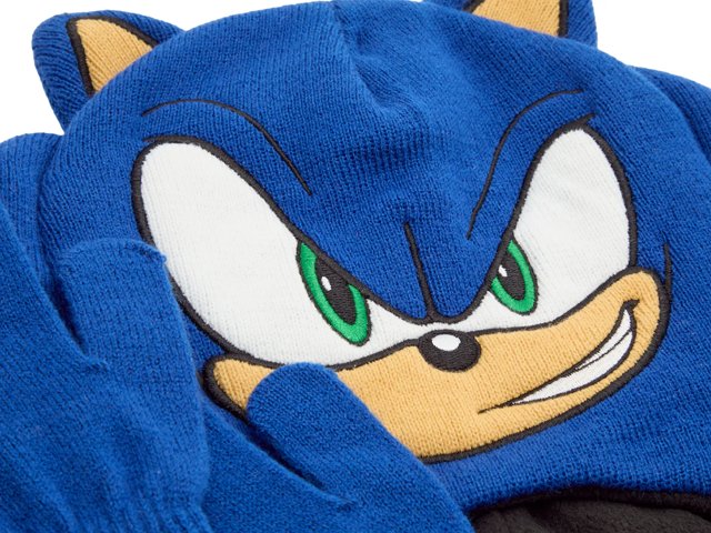 Sonic Sonic Earflap Kids' Beanie & Glove Set
