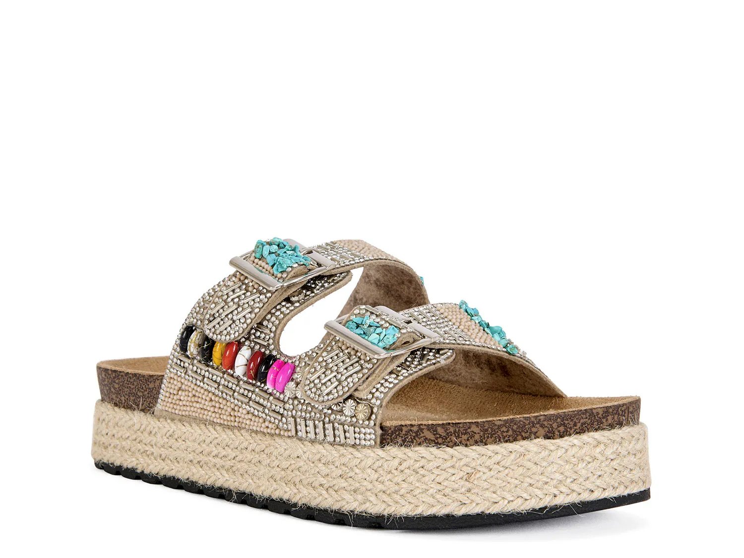Kaylum Espadrille Platform Slide Sandal