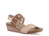 Dynasty Wedge Sandal Caramel Leather view