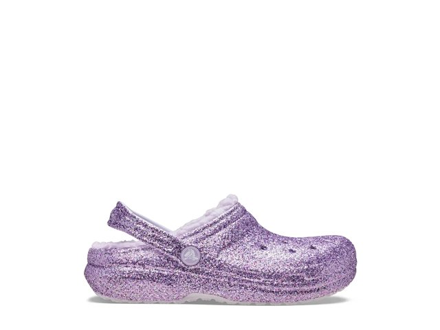 Crocs Classic Lined Chunky Glitter Clog - Kids' - Free Shipping | DSW