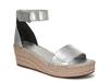 Pela Wedge Sandal Silver Metallic Synthetic view