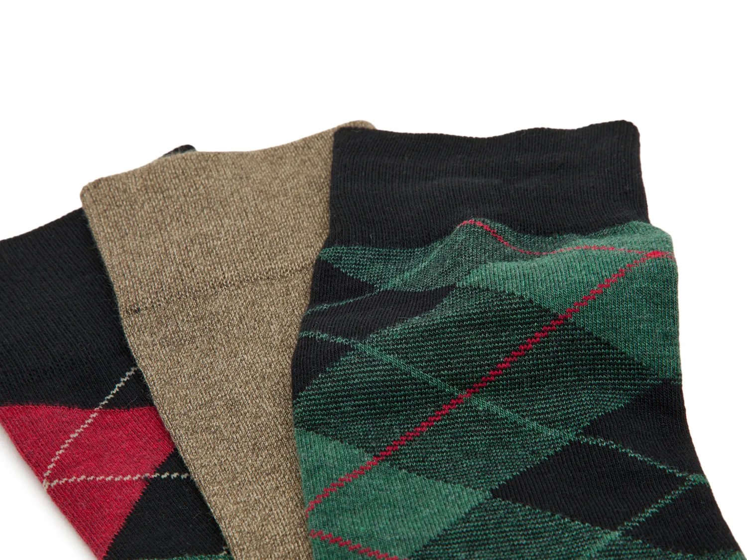 Buff Check Men's Crew Socks - 3 Pack