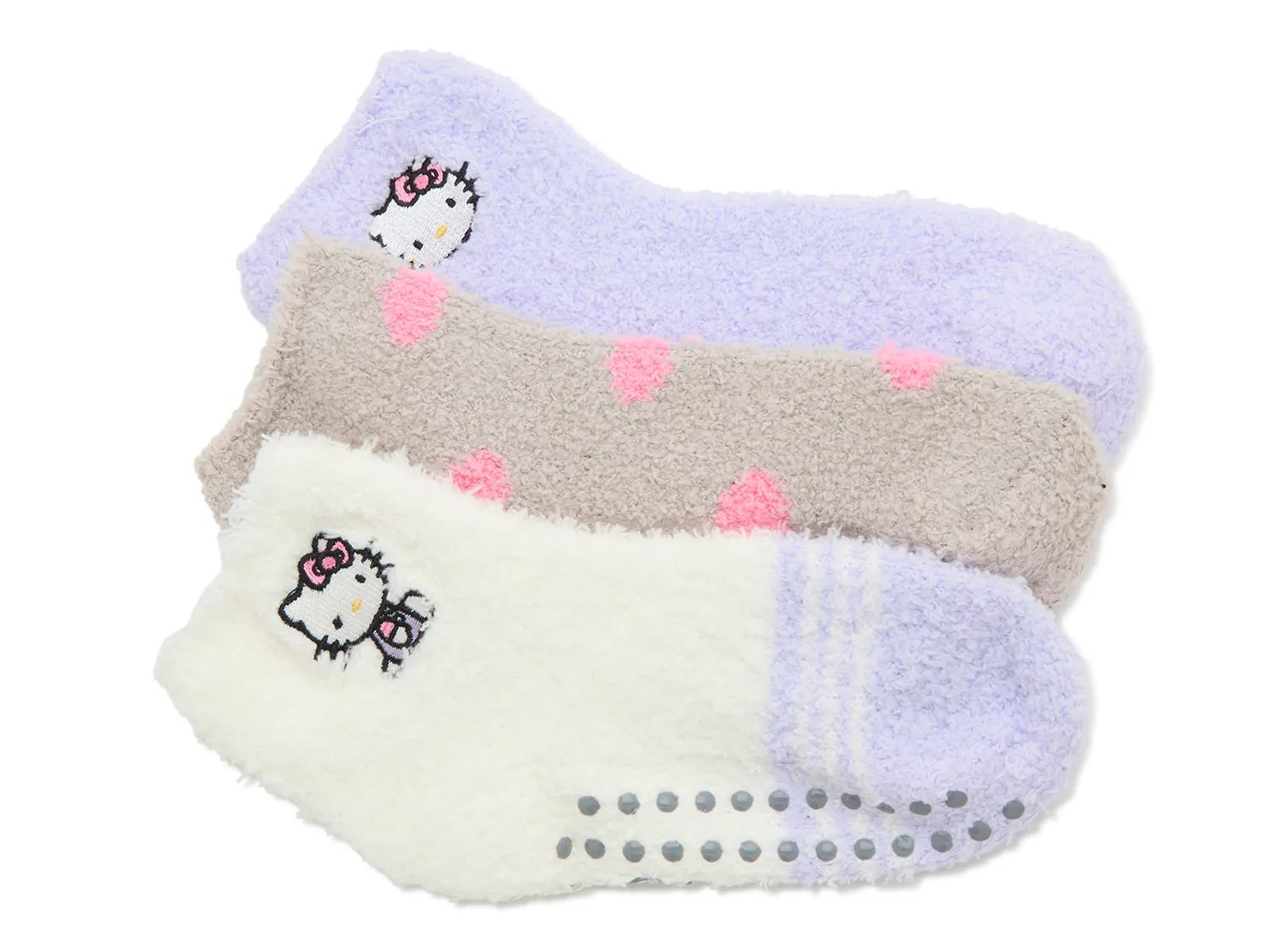 Hello Kitty Kids' Slipper Socks - 3 Pack