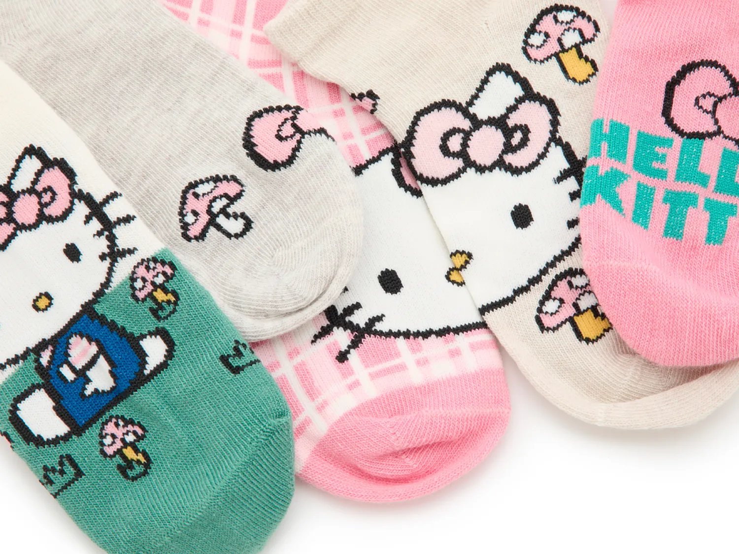 Hello Kitty Kids' Ankle Socks - 5 Pack