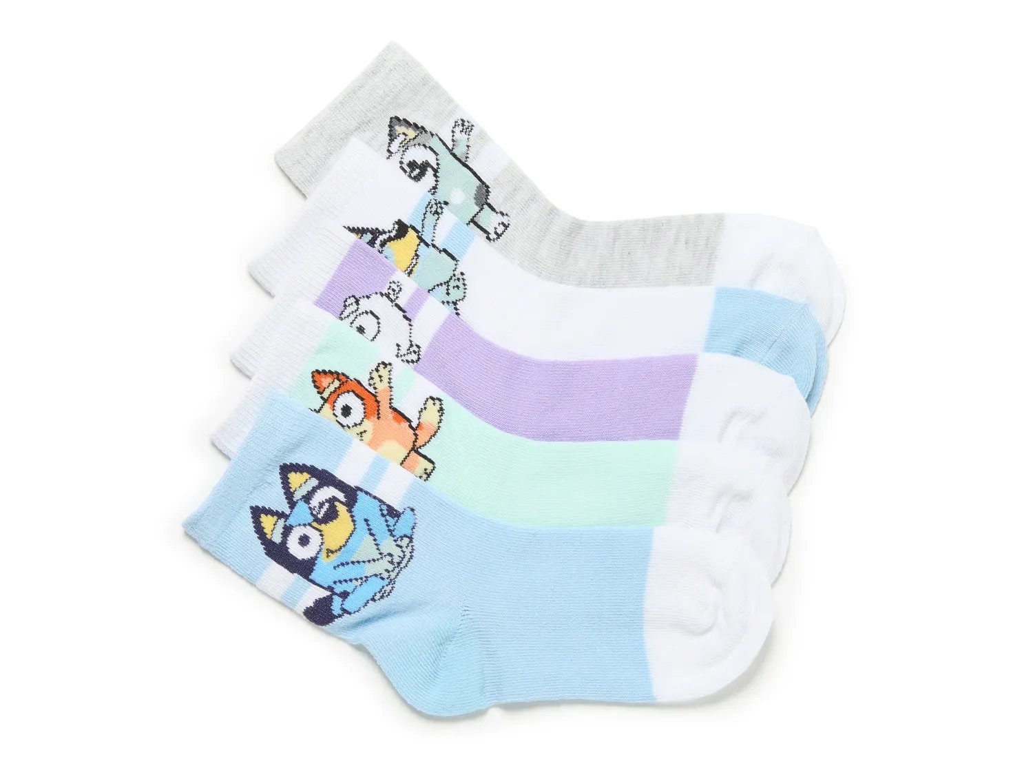 Bluey Kids' Crew Socks - 5 Pack