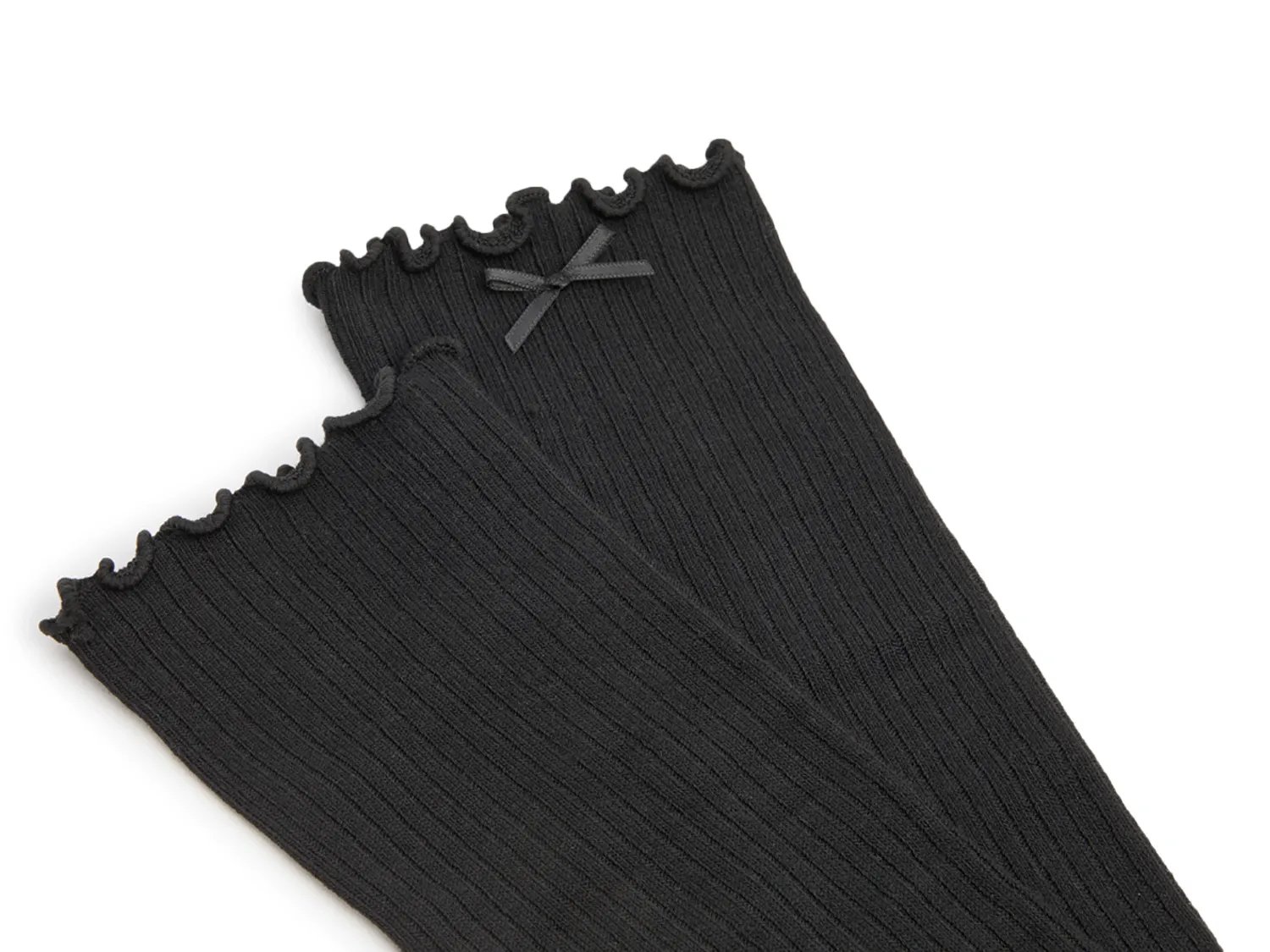 Ribbed Ruffle Slouch Women's Crew Socks