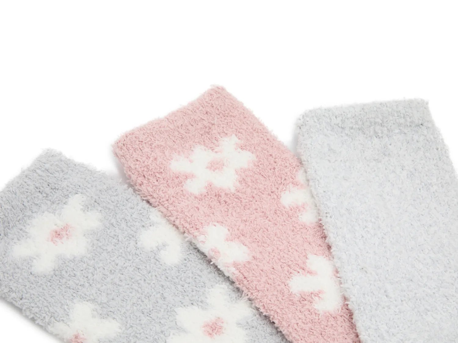 Cozy Lounge Floral Women's Crew Socks - 3pk