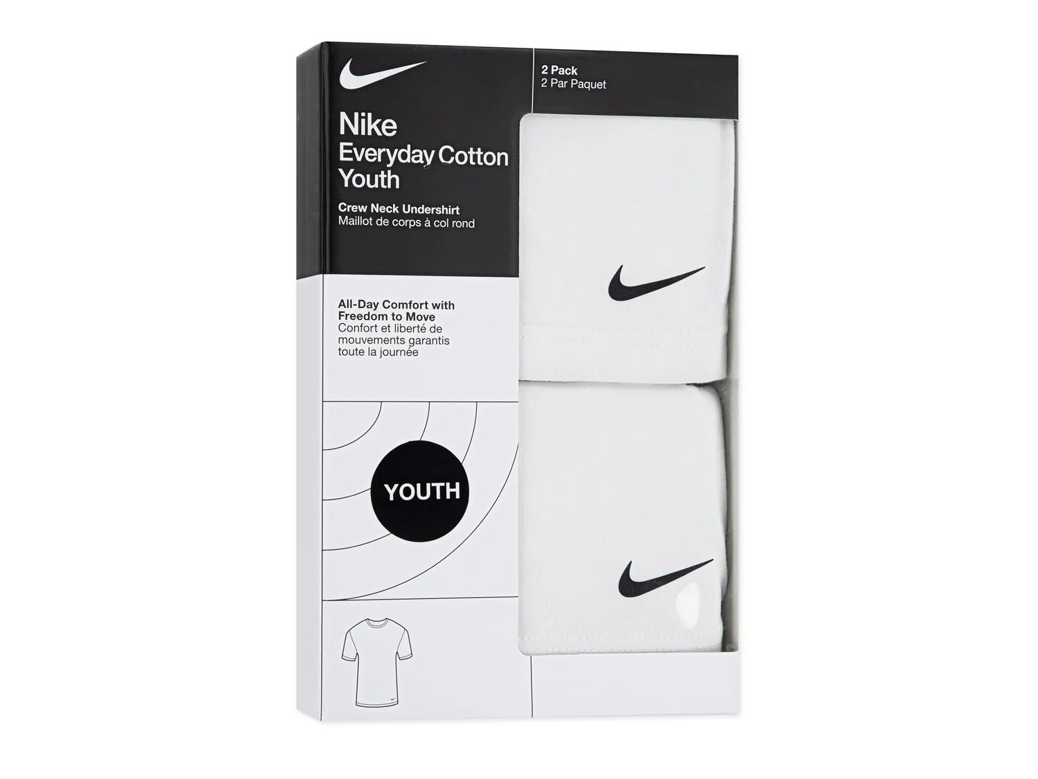 Everyday Cotton Youth T-Shirt Set - 2 Pack