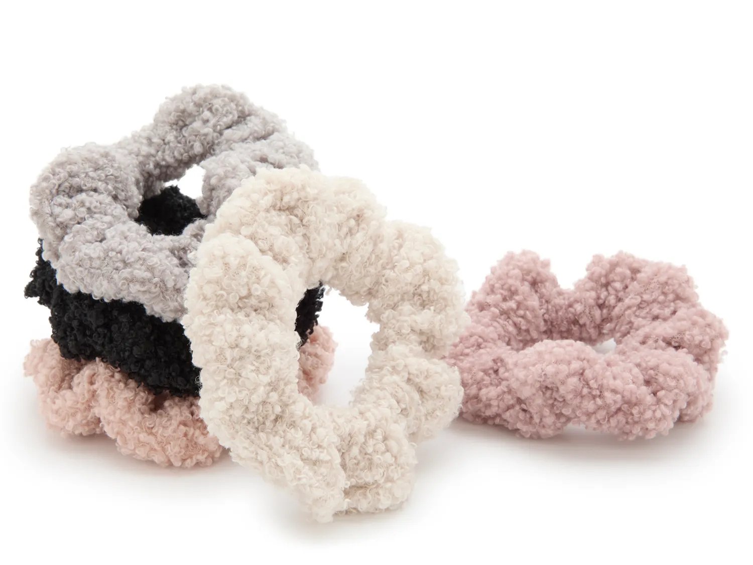 Sherpa Scrunchie Set - 5 pack