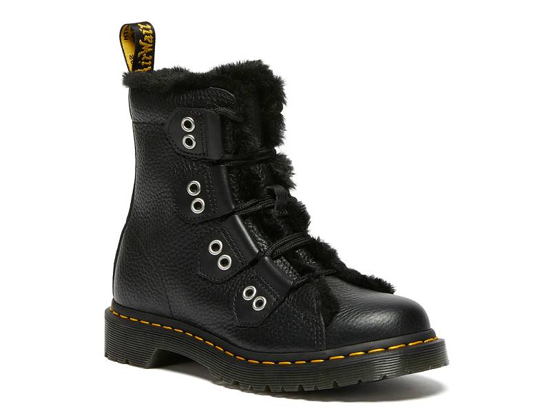 ミドルブーツ DR.MARTENS Women Boots 26206001 Black 1B99 Virginia Leather Mid Calf Boots in Black | Dr. Martens