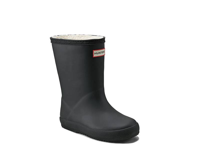 HUNTER ORIGINAL WELLY ブラック Hunter Kids' Original Matte Waterproof Buckle Strap Rain