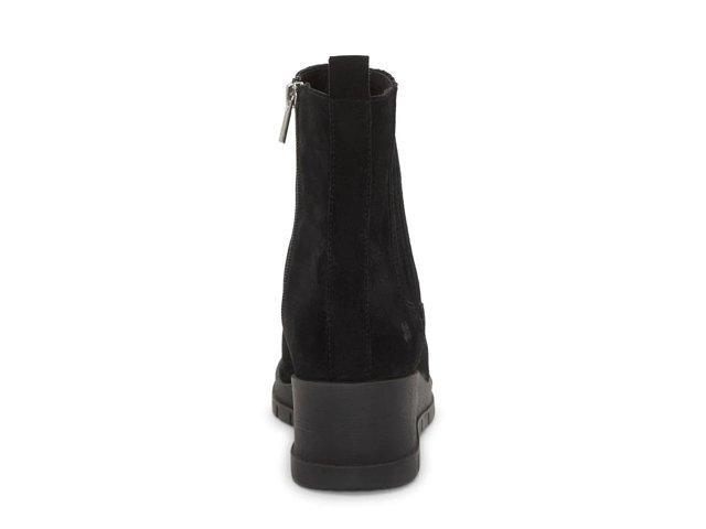 (取寄) ラッキーブランド レディース ウェッジ チェルシー ブーツ Lucky Brand women Sondruh Wedge Chelsea Boots Black Lucky Brand Sondruh Chelsea Boot - Free Shipping | DSW