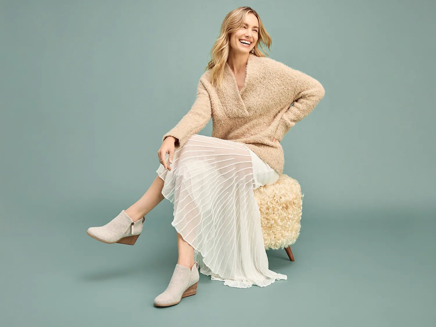 Goldie Wedge Bootie