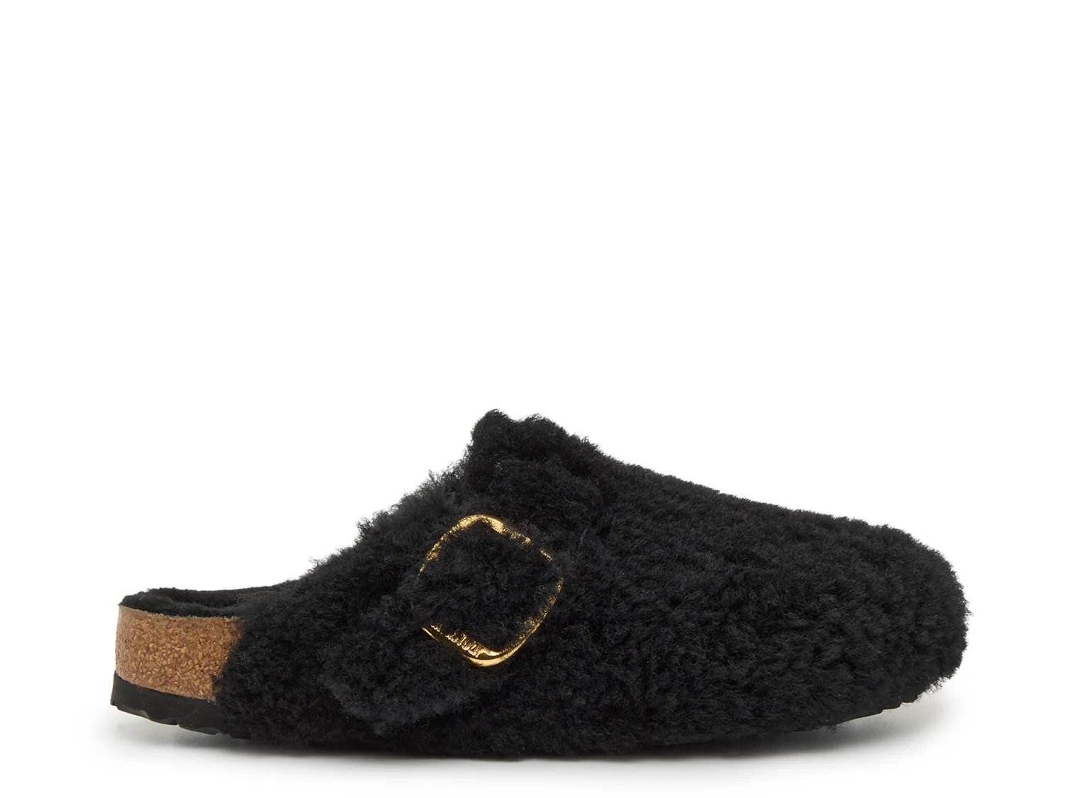 Boston Big Buckle Shearling Clog - Women's